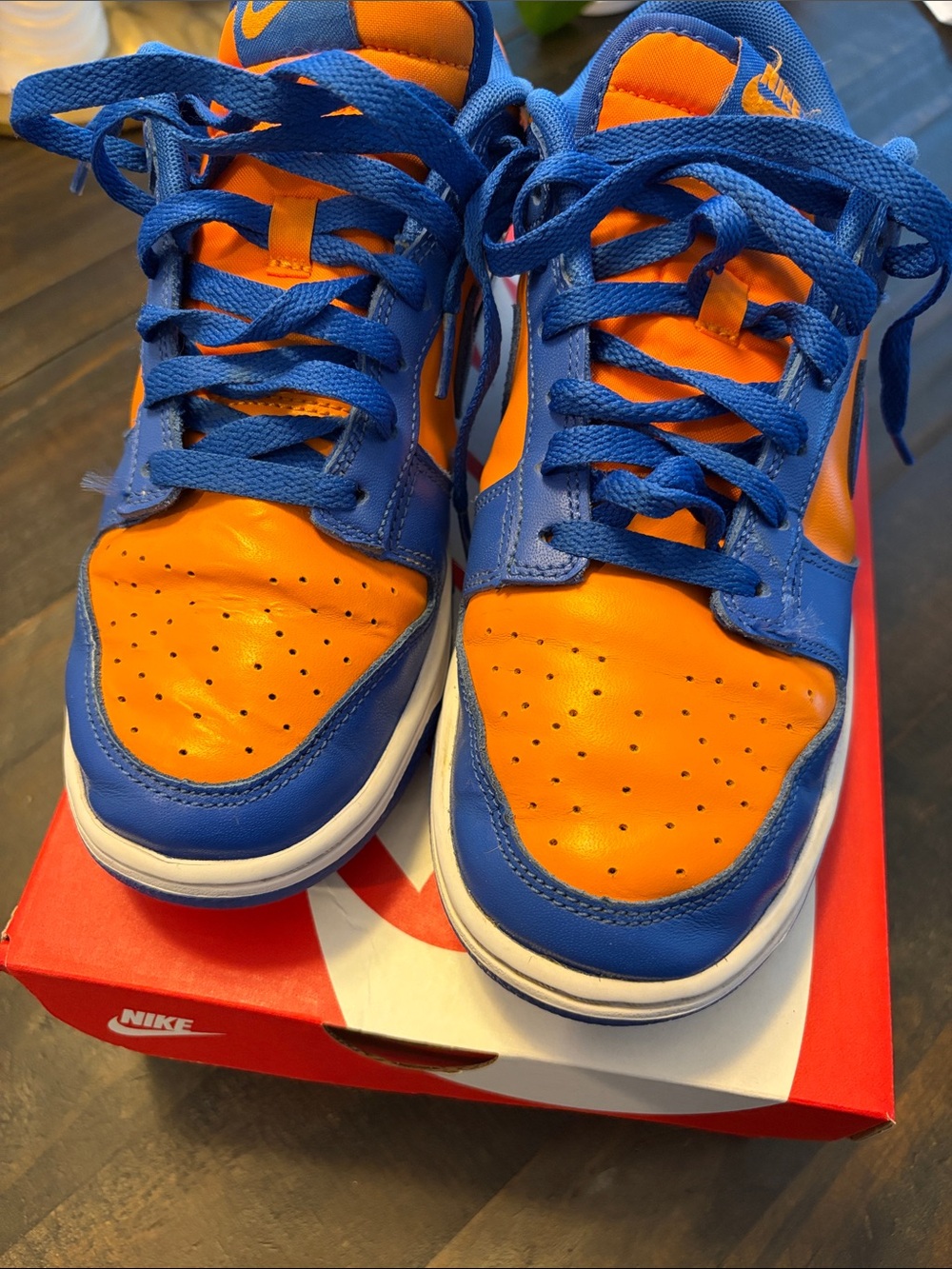 Nike dunks Low-Top Sneakers in Orange and Blue FC Cincinnati colors